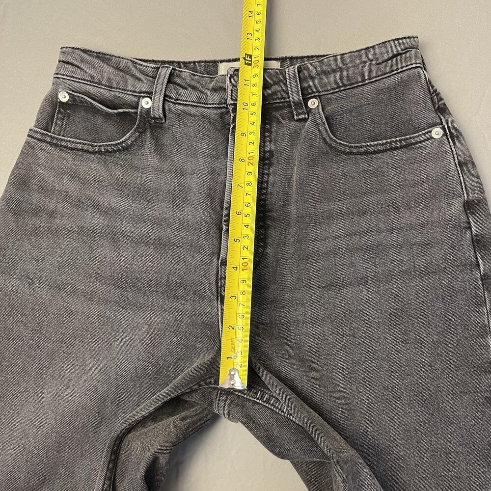 Everlane The Curvy Way-High Jean Sz 29 Reg (Actu. 28x26.5) Gray 100% Org Cotton - Picture 6 of 10